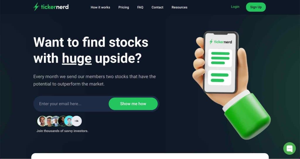 ticker nerd homepage